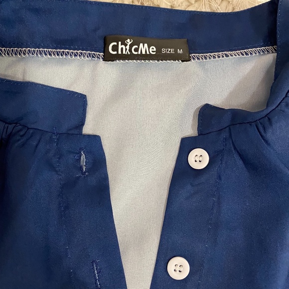 Button up Artistic print blouse - Picture 3 of 5